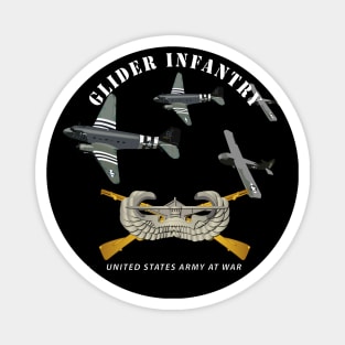 Glider Infantry w Towed Glider w  Infantry Glider Badge Magnet